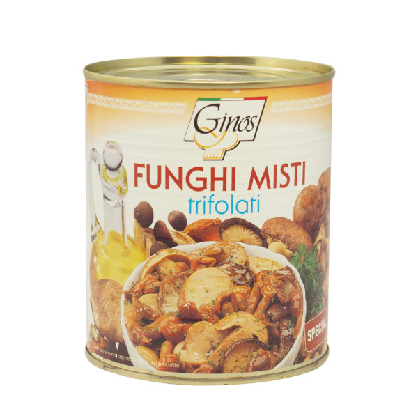 Tre Cime Funghi Misti Trifolati, Variado de 7 tipos de setas en aceite